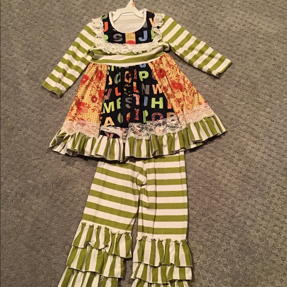 Super Cute ABC ruffle outfit